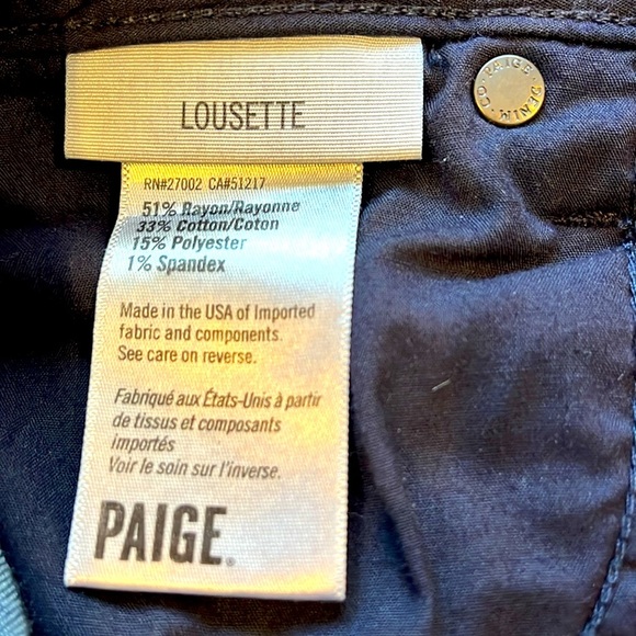 PAIGE Women's Paige Lousette High Rise Flare Abrielle Jeans Size 25 Peti… - Picture 9 of 9